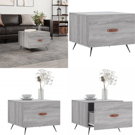 Couchtisch Grau Sonoma 50x50x40 cm Holzwerkstoff - Couchtisch - Wohnzimmerstil - Grau - Holzmöbel - Holzwerkstoff - Home & Living (1/5)