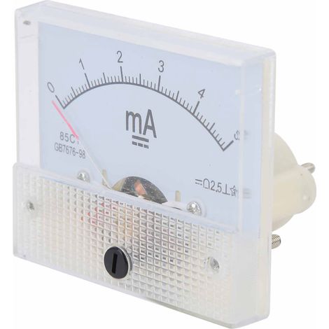 Ampèremètre DC 0‑5mA pour Tableau de Bord - Mesure de Courant Continu Haute Précision (1/5)