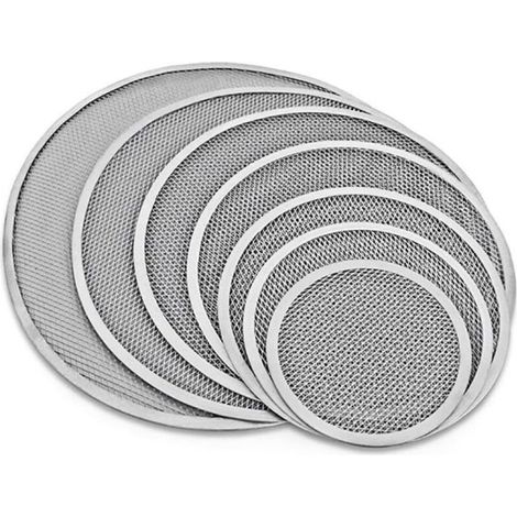 Plaque de cuisson pour pizza en aluminium anti-adhésif – Conception perforée pour cuisson uniforme – 25,4 cm de diamètre (1/4)