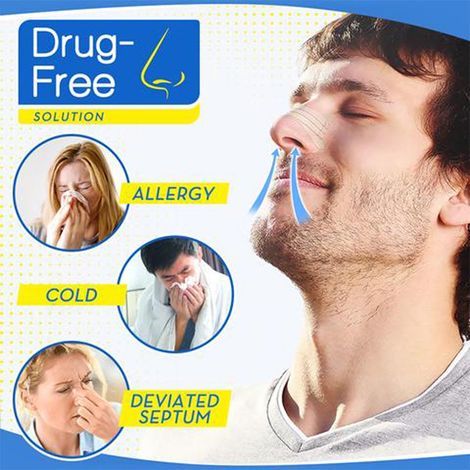 Patch Nasal Anti-Ronflement - Bandelettes pour Respiration Facile et Nuit Tranquille (1/3)