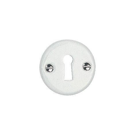 Rosace ronde Ø 50 mm clé L coloris noir mat - MERIGOUS