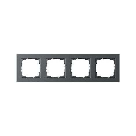Plaque de finition Gira e2 design sans vis anthracite
