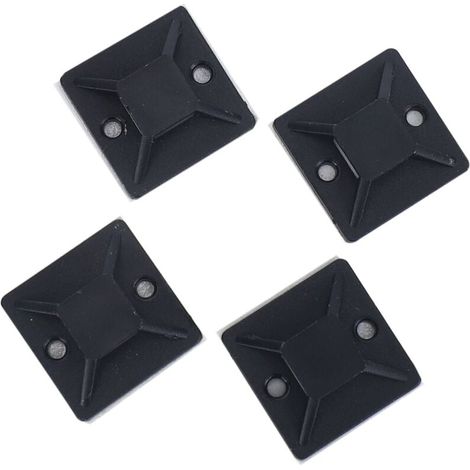 100 Pièces Support Auto-Adhésif Câble 20 x 6mm Base Fixation