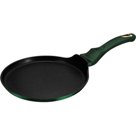 Poêle À Crêpes - Granit - Diamètre 25 Cm - Revêtement Triple Couche - Poignée Silicone - 1 Pièce (1/5)
