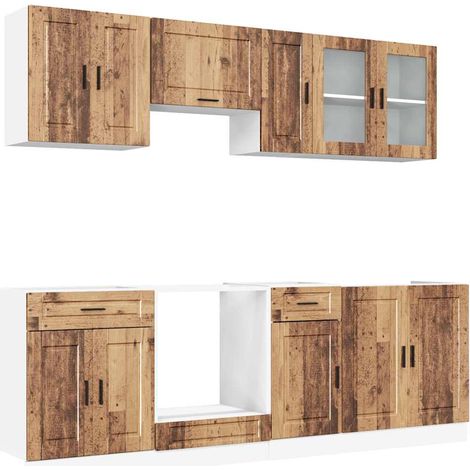 Maison Exclusive - Set Mobili da Cucina 8 pz Kalmar Legno Vecchio in Truciolato