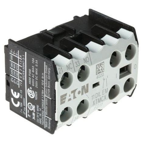 Contact auxiliaire Eaton 2 contacts 1 N/F + 1 N/O à vis ( Prix pour 1 )