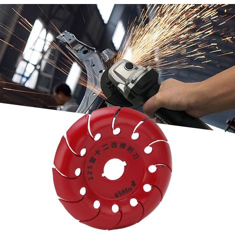 Disque de polissage rouge pour meuleuse d'angle à 12 dents (Type 90) (1/5)
