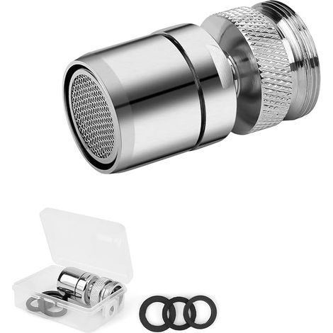 Mousseur Robinet Antidérapants de 22 mm, Mousseur Robinet Rotatif à 360° pour Robinets de Cuisine et de Salle de Bain Avec Filetage Externe (1/5)