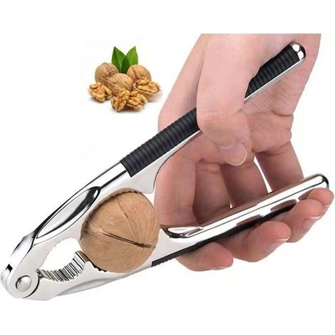 Nussknacker, rutschfester Flaschenöffner mit Gummigriff, 17 cm dicker Nussknacker, geeignet für Meeresfrüchte, Hummerschalen, Krabben, Haselnüsse und Walnüsse. (1/4)
