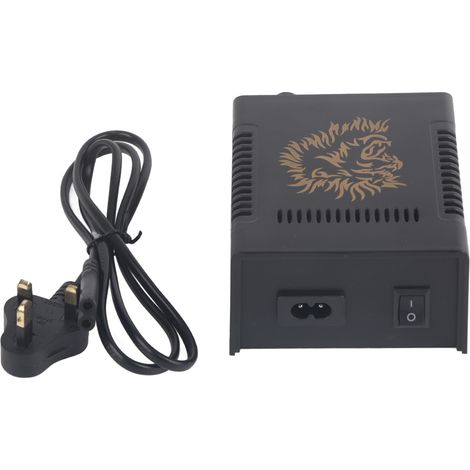 Lot de transformateur professionnel pour machine à tatouer, tête de lion noire, alimentation UK, kit complet. (1/5)