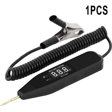 DC 5- 32V Testeur Electrique Stylo Testeur de Tension avec écran LCD, Test de Polarité,Lampe,Testeur Fusible Voiture (1/5)