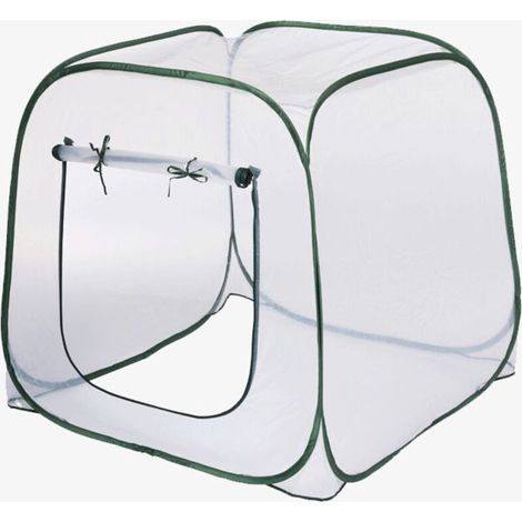 Serre Pop-up 98 x 98 x 98 cm Ultra résistante à l'hiver - Tente de Protection des Plantes - Transparent - Tente d'hivernage pour Plantes - Petite Tente d'hiver pour légumes et Fleurs