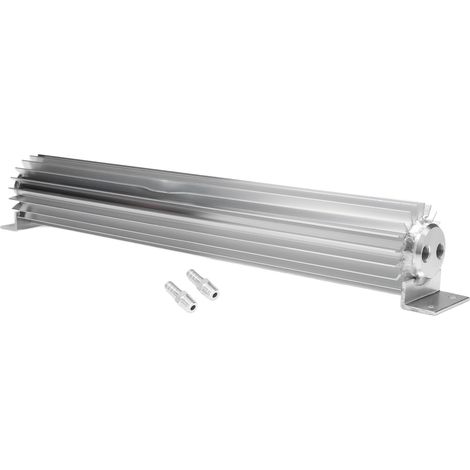 18-Zoll-Doppelpass-Getriebekühler aus eloxiertem Aluminium mit Kühlrippen, universell für Pkw und Lkw (1/5)