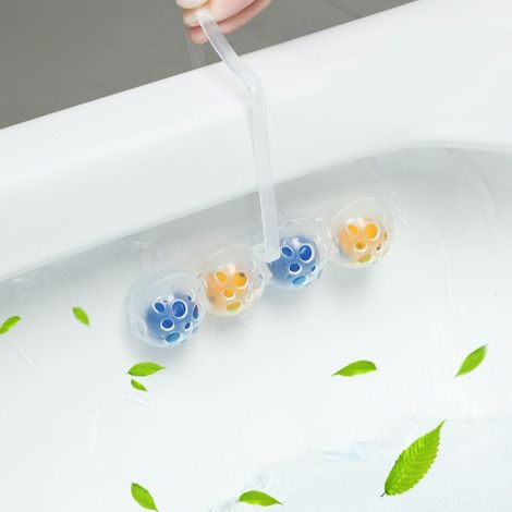 Pastille Nettoyante Pour Cuve De Toilette - Désinfectante Et Anti-calcaire - À Accrocher Automatiquement - Parfum Frais - Lot De 4 (1/5)