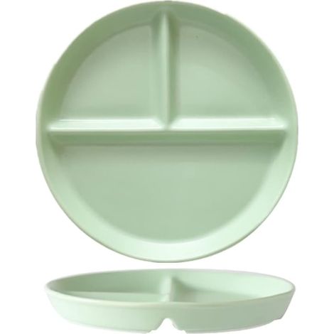 1 Assiette, Porcelaine, 3 Compartiments, Contrôle Portions, Lave-vaisselle, Micro-ondes, Adulte Enfant (1/5)