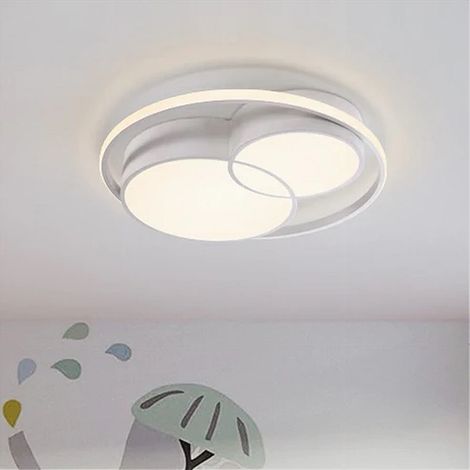 TRADE SHOP - Plafoniera Led 36 W Cerchio Bianco Moderno Da Soffitto Tonda Luce Naturale 71431 -