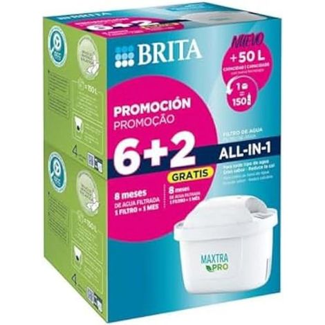 Filterkartusche - BRITA - Maxtra Pro All-in-One - 8er Pack - Extra feines Netz - Aktivkohle