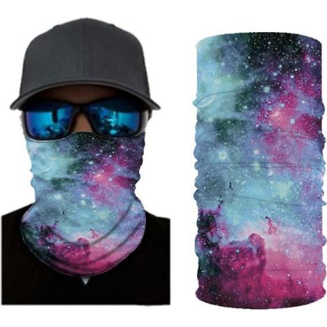 Couleur A7 Masque de pêche imprimé numérique crane Venom, couvre-chef de randonnée Ski, bandana sans couture, bandeau coupe-vent, (1/4)