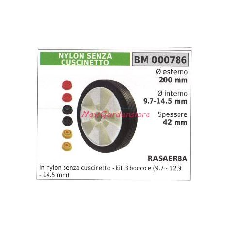Ruota rasaerba tagliaerba tosaerba NEW GARDEN STORE 000786