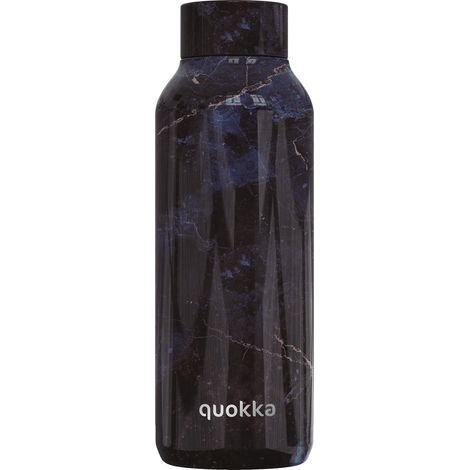 QUOKKA Bottiglia Termica Marmorizzata Nera 510 ml Acciaio Inox Isolamento (1/3)