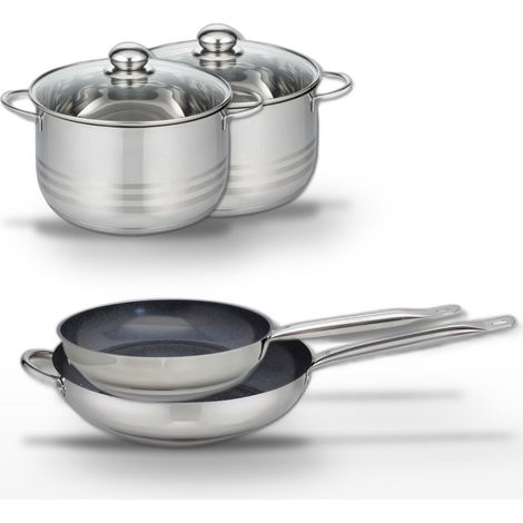Lot Poêles 28/32 cm et Faitouts 20/24 cm Elo Profi Therm Platinum (1/5)