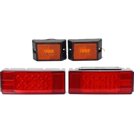 Plaque d'immatriculation LED 12V Feu Stop Veilleuse Arrière IP68 Étanche Camion Pickup Camping-car (1/5)