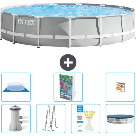 Prism Frame Pool Rund - 457x107 cm - 8-teilig S568
