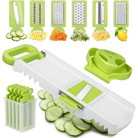 mandoline De Cuisine 6 En 1 Professionnelle Multifonction Mandoline Cuisine Pour De Fromage Fruits Lgumes (1/5)