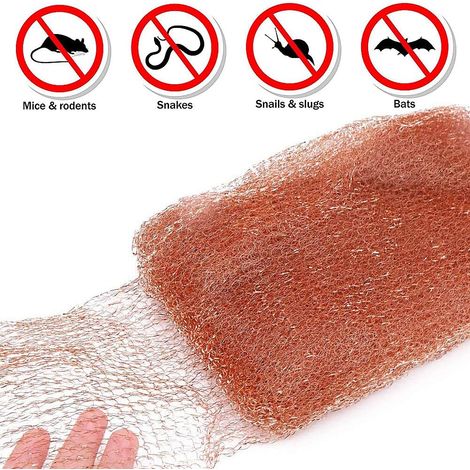 6m/20Feet x12.7cm Rouleau de Maille de Cuivre, Copper for Mouse Rat Rodent Control, Snail Repel Control,Snake Control,Bat Control,Insect Control