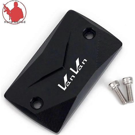 Für Suzuki Vanvan 200 (2003–2013) Motorradzubehör: CNC-gefräster Aluminium-Bremsflüssigkeitsbehälterdeckel für die Vorderachse – schwarz (1/5)