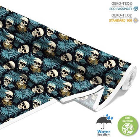 TESSUTI DECORATIVI PER ESTERNI OXFORD - Motivo Teschio I DX4373 (1/5)