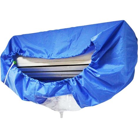 Housse protection nettoyage climatiseur mural sans tuyau sac lavage M étanche qualité pro usage polyvalent (1/5)