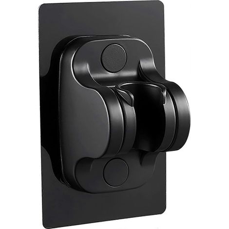 Support de pommeau de douche Mujixi sans perçage - adhésif puissant - angle réglable - noir (1/5)