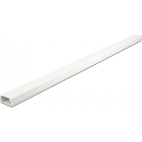 DeLOCK Kabelkanal weiß 1 m PVC selbstklebend