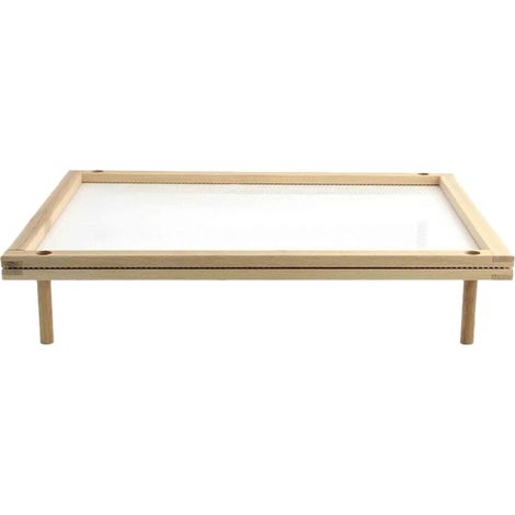 Escurridor de pasta plegable, tendedero para fideos caseros, tendedero de madera natural con 4 varillas de base individuales.