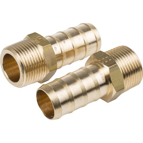 Raccord cannelé Legris BSPT 3/4" mâle  Cannelé mâle pour tuyau 19 mm en Laiton, Droit ( Prix pour Boîte de 10 )
