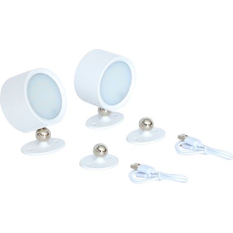 sweeek - 2er-Set wiederaufladbare Lampen für eine Pergola