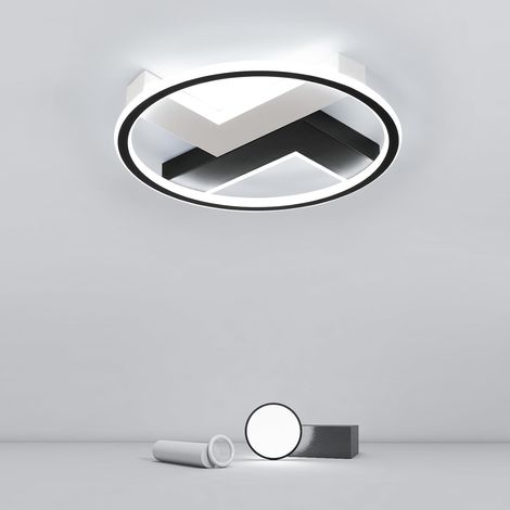 Plafonnier LED, 50W Lampe de Plafond Rond, Blanc Froid Luminaire Plafonnier Moderne Design 6500K pour Chambre, Salon, Cuisine (1/5)