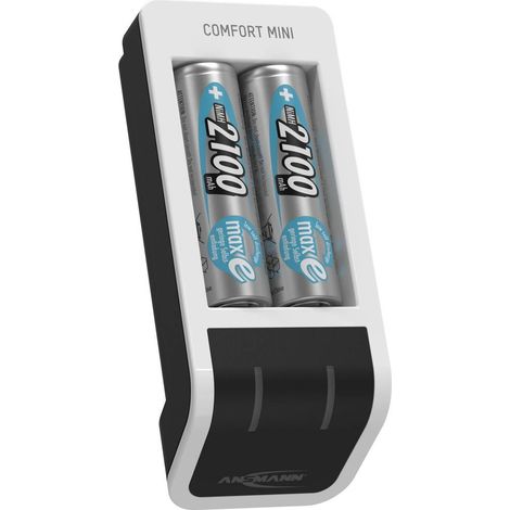 Ansmann Comfort Mini Caricabatterie universale NiMH Ministilo (AAA), Stilo (AA) (1/5)