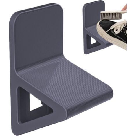 Marchepied de douche triangulaire stable pour le rasage des jambes (1 gris foncé)