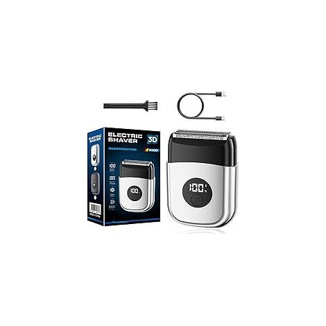 Rasoir électrique pour homme, rasoir à barbe pour homme, mini rasoir de visage pour homme, rasoir de voyage sans fil pour le visage, le cou (1/5)
