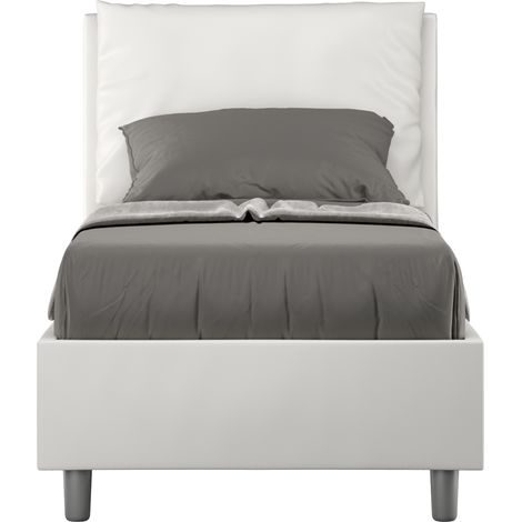 Letto Singolo 80x190 cm Senza Rete Antea Bianco (1/5)