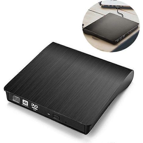 Graveur CD/DVD externe, portable et ultra-fin, USB 3.0