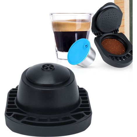 Porte-capsule de café Dolce Gusto compatible noir, remplacement recyclable pour les coques de capsules de café. (1/5)