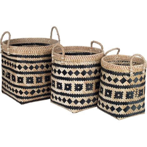 Cestini di bambù 3U - Design naturale e pratico