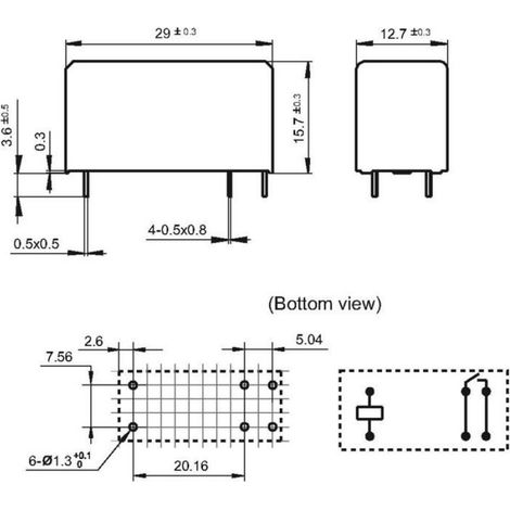 Piece detachee materiel electrique Hongfa HF115F-S/012-HSF Relais pour circuits imprimés 12 V/DC 16 A 1 NO (T) 1 pc(s)