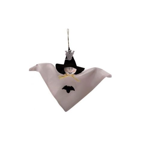 DECORACIÓN COLGAR FANTASMA 32CM HALLOWEEN