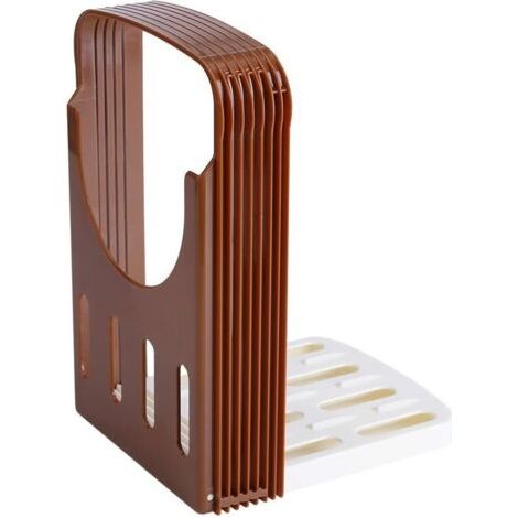 Trancheuse à pain en bambou - Manuel de la trancheuse à pain pour pain maison, pain grillé, miche de gâteau - Trancheuse à pain pliable Trancheuse à pain avec planche et aide à la coupe du couteau (1/5)