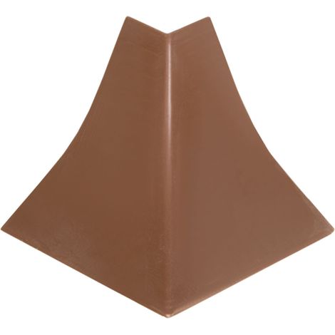 HOLZBRINK Jonction d’angle sortant, connecteur pour profil d’étanchéité pour plan de travail, coins extérieur, Noyer foncé PVC 23x23 mm, 1 pc