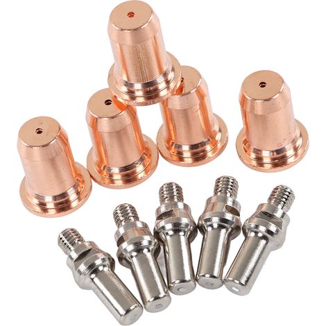 10-teiliges Zubehörset für Schweißpistolen, Kupfer-MIG-Schweißelektrode, MAG-Schneiddüse 1,1 mm für PT60 (1/5)